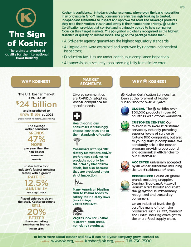 OK Kosher Fact Sheet