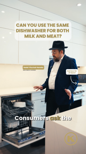 Can you use the same dishwasher for milk and meat?
